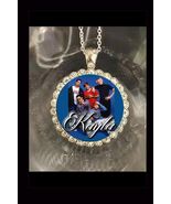 Backstreet Boys pretty rhinestones 925 silver necklace personalized grea... - $38.64 CAD