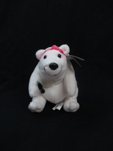 Coca-Cola Polar Bear with Pink Ribbon Plush Bean Bag   Spring Mass Set 1997 - $4.70