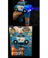 LIGHT UP POLICE CAR BUBBLE GUN WITH SOUND toy bottle bubbles maker machi... - $12.95 CAD
