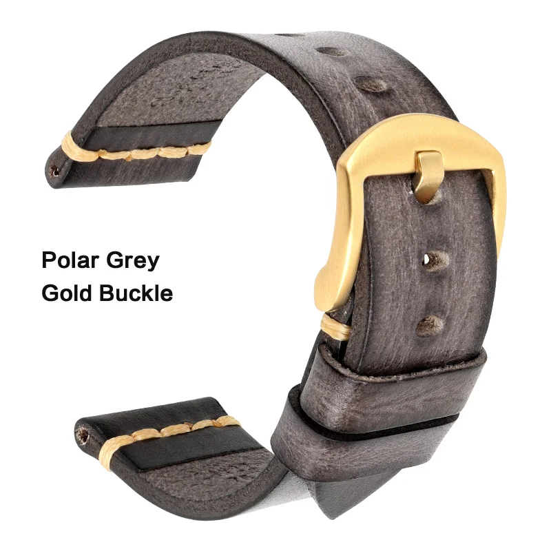 Leather Strap For rolex_watch man Watchband Galaxy Watch Strap 18mm 20mm 22mm 24 - £29.00 GBP