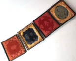 Ambrotype Pair Boys Brothers 6th Plate Ruby Ambrotype &amp; Regular Ambro - $59.35