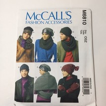 McCall&#39;s 6810 Misses&#39; Men&#39;s Hats Gloves Scarf - £10.25 GBP