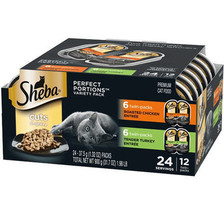 Sheba Perfect Portions Cuts in Gravy Wet Cat Food Variety Pack (Roasted Chicken, - £54.56 GBP