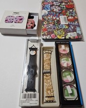 Apple Watch Accessories Lot Band  Jeweled Face Air Pod Case Smart Pad Case - $25.64