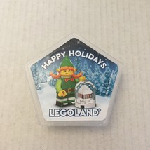 Lego Land Lego Happy Holidays 2&#39;&#39; Pentagon Pop Badge - $11.66