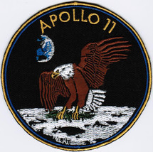 Apollo 11 NASA Human Space Flight Moon Badge Iron On Embroidered Patch - £15.97 GBP+