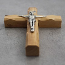 4.5&quot; Olive Wood Crucifix, Perfect Religious Gift, Housewarming Gift, New... - £23.55 GBP