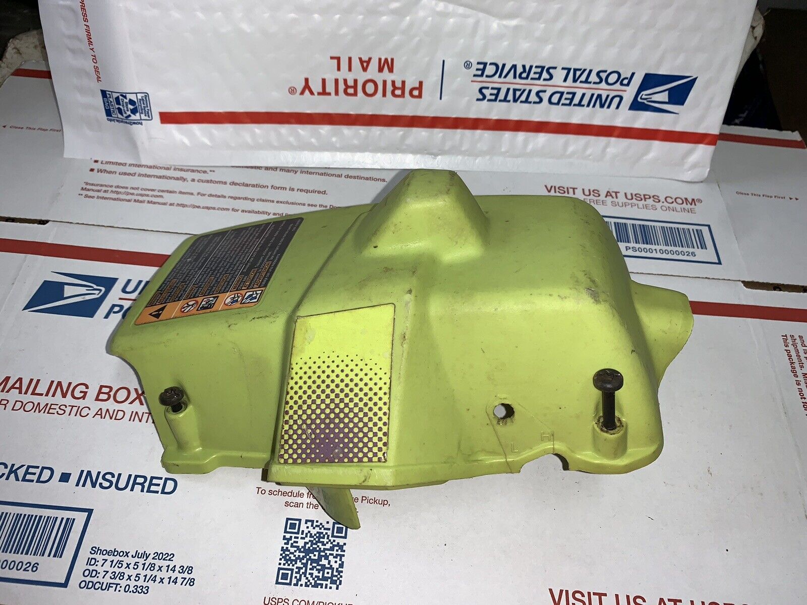 OEM Poulan Wild Thing 4018 P4018 Chainsaw Shroud Cylinder Shield Cover 530053185 - $12.99