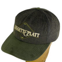Vtg Leggett &amp; Platt Snapback Hat K-Products USA Plaid Green Cap Embroidered - £7.80 GBP