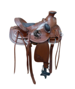 Big Horn Wade Tree a Fork Premium Western Leather Roping Ranch Saddle Eq... - $335.76+