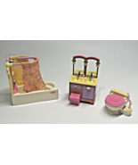 Fisher Price Loving Family Dollhouse Bathroom Set, Toilet Sink Tub/ Show... - $417.97 MXN