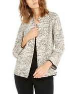 MSRP $100 Alfani Notch-Collar Printed Jacket, Size Large - $659.81 MXN