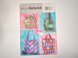 VTG Butterick  Fat Quarter Bags Pattern B4248  One Size Uncut - $165.85 MXN