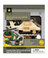 MasterPieces Works of Ahhh... Army Apache Helicopter Wood Paint Kit #21525 - £23.59 GBP