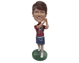 Custom Bobblehead Female Golfer Hitting A Hole In One Shot - Sports &amp; Hobbies Go - £71.14 GBP