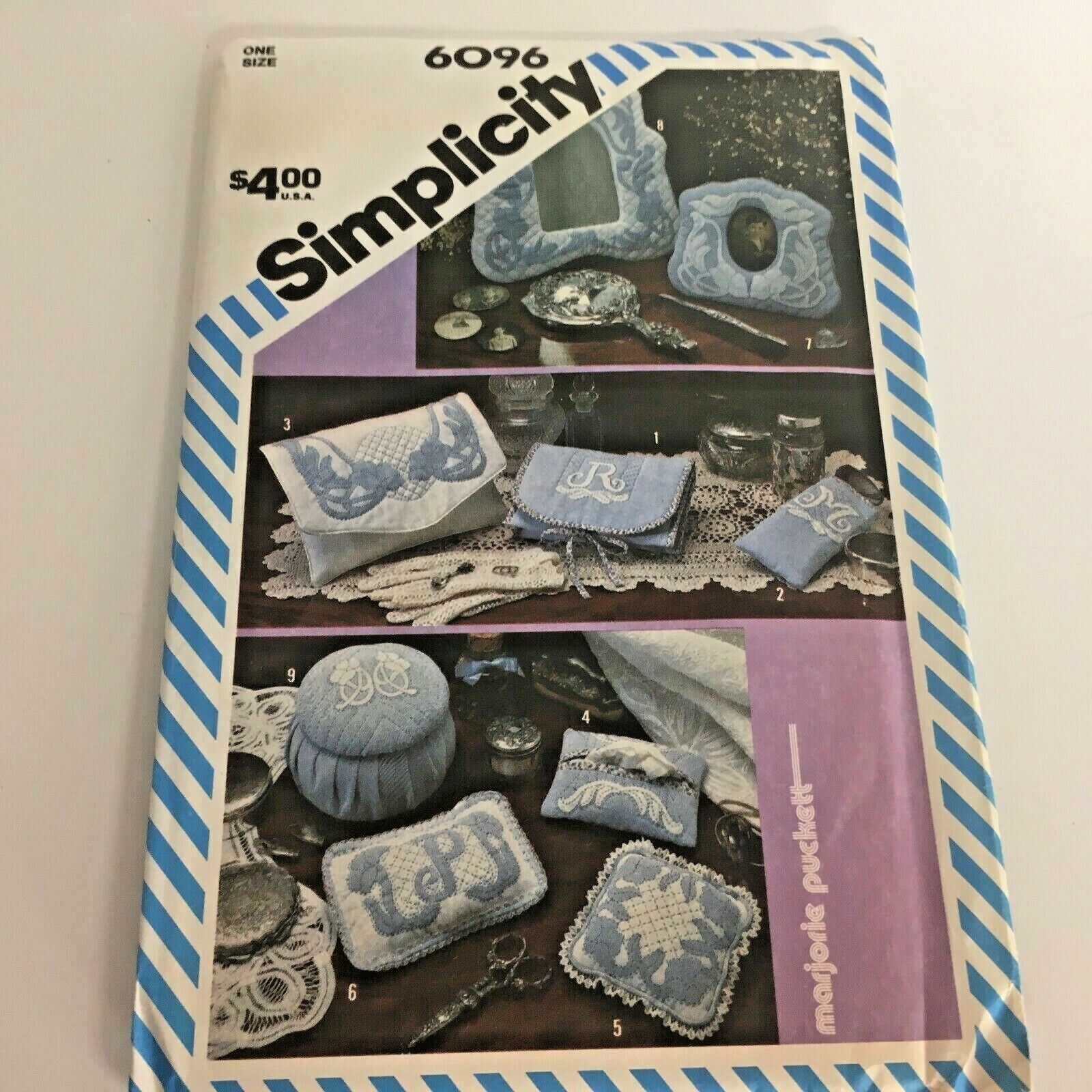 Simplicity Sewing Pattern 6096 Puckett Shadow Quilting Accessories Cosmetic Bag - $10.99