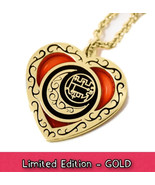 Helluva Boss Stolas Grimoire Seal Heart Necklace Gold Limited Edition Of... - £70.39 GBP