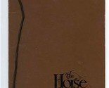 Horse and Plow Restaurant Menu Kohler Wisconsin 1990  - £13.93 GBP