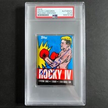 1985 Topps Rocky IV Signed Pack Dolph Lundgren PSA Ivan Drago - $349.99