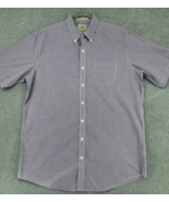 L.L. Bean Men’s Short Sleeve Button Down Gingham Plaid Check Shirt Cotton - $29.69