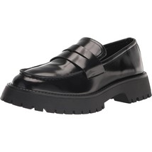 Madden Girl Women Heather Chunky Platform Penny Loafers US 8M Black Box - £36.98 GBP