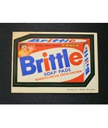 Topps Wacky Packages 2nd Series 1973 BRITTLE SOAP PADS Tan Back - $13.55 CAD