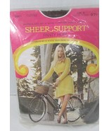 NOS Vintage sheer support Panty hose COFFEE sz B Nylon spandex Pantyhose... - £7.05 GBP
