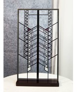 Frank Lloyd Wright Hollyhock Flower House Stained Glass Wall Or Desktop ... - £76.98 GBP