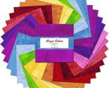 5" Charm Pack - Magic Colors 5 Karat Gems Cotton Fabric Precuts M516.63 - $15.97