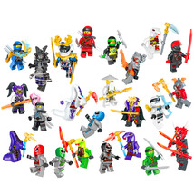 24Pcs Ninja Minifigures Kai Golden Ninja Cole Lord Garmadon Master Wu Mi... - $25.69