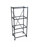 Four Shelf Stand for Small Bird Breeding Cages in Black - $168.20 CAD
