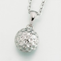 Stainless Steel Golf ball Memorial Jewelry Pendant Funeral Cremation Urn - £145.48 GBP