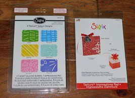Sizzix Texturz Starter Kit 6 Designs 654376 &amp; Texturz Impressions Pad 65... - £11.67 GBP