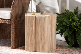 Wakana Bohemian Woven Grasscloth End Table - $144.00