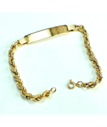 RARE~18K/750 GOLD~FANTASTICO TUSCANY_ITALY *ID* ROPE*BRACELET *NewOldSto... - $1,190.00