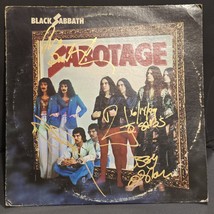 Black Sabbath signed lp Sabotage, 4 members, Original, Vintage, Great Gifts - $14,790.44 MXN