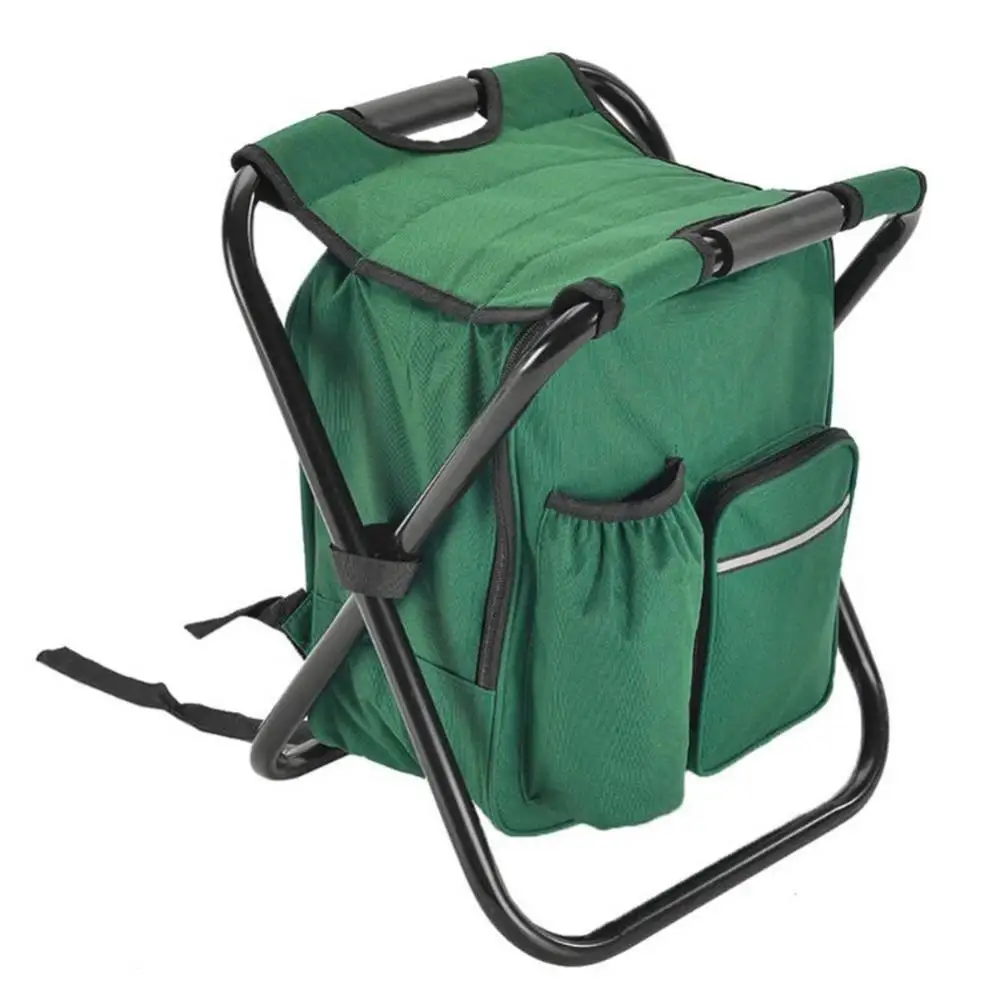 Hot Sale Folding Camping Fishing Chair Stool Portable Backpack Cooler Hiking - £40.74 GBP