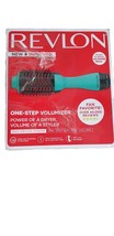 Revlon One-Step Hair Dryer And Volumizer Hot Air Brush - Turquoise - $32.71