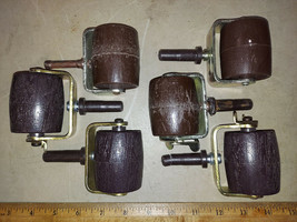 21YY01 BEDFRAME ROLLERS, MIX &amp; MATCH, 6 PCS, GOOD CONDITION - £9.57 GBP