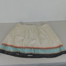 Old Navy Jupe Women Size XL Short Skirt Cream Color with Stripes at Bott... - £15.22 GBP