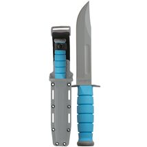 KA-BAR USSF Space-Bar 1313SF 7" 1095 Cro-Van Gray Blue Kraton Handle - $124.73