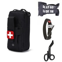  Molle Medical EDC Pouch EMT Emergency age Tourniquet Scissors First Aid Kit Sur - £87.01 GBP