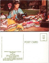 USA Florida Miami Seminole Native American Crafting at Musa Isle VTG Postcard - £7.42 GBP