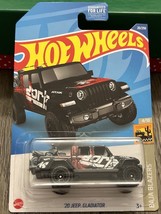 Hot Wheels &#39;20 Jeep Gladiator - 2022 #26 - HW Baja Blazers #4 4/10 Black Borla - £3.07 GBP