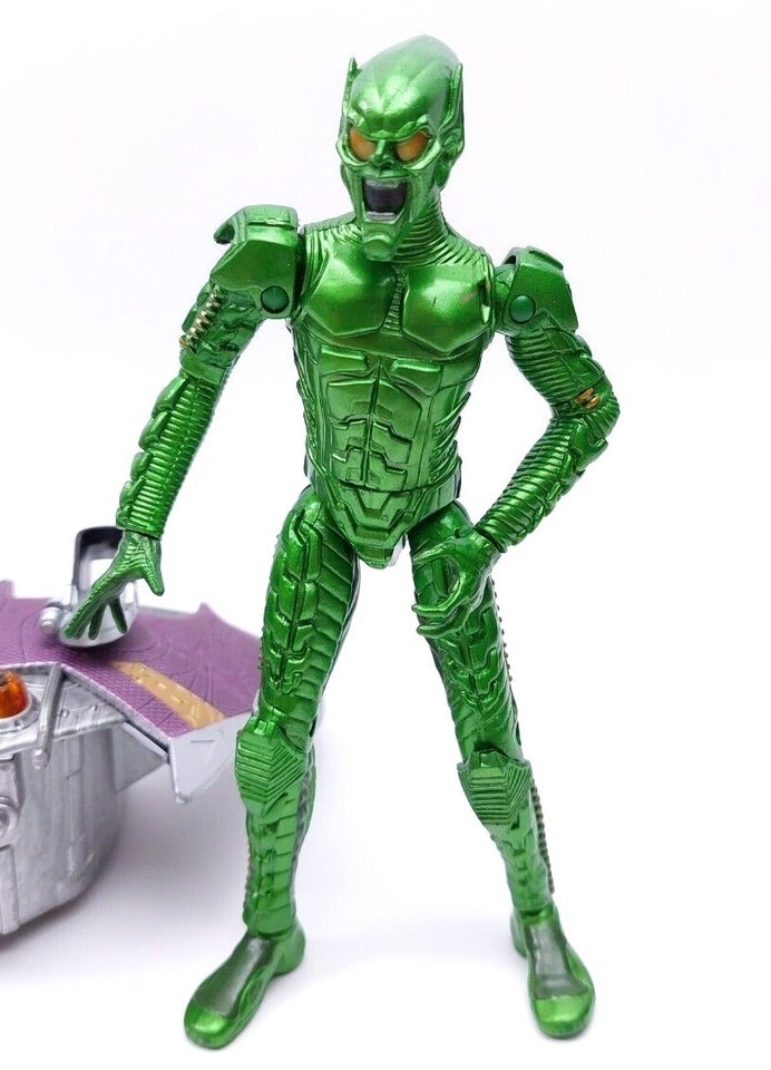 Spiderman Green Goblin w/motorized glider - Toy Biz 2002 For 6" Figure - WORKS! Item image 6