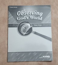 Abeka A Beka Book Observing God&#39;s World 4th Edition Teacher Test Key Pb 15744910 - £6.97 GBP