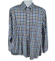 Vineyard Vines Slim Fit Murray Blue Plaid Shirt Button Up Shirt Men Size L Large - £19.57 GBP