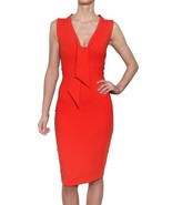 Dsquared 2 Orange Tie-neck Jersey Stretch, Bodycon Dress SZ SMALL NEW - $540.45 CAD