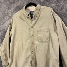 Vintage Woolrich Button Up Shirt Mens Extra Large Sage Green Longsleeve ... - $13.89
