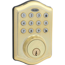 Bright Brass Electronic Door Deadbolt Lockset - $119.00